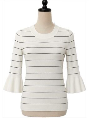 Hugo Boss White & Black Striped Shirt